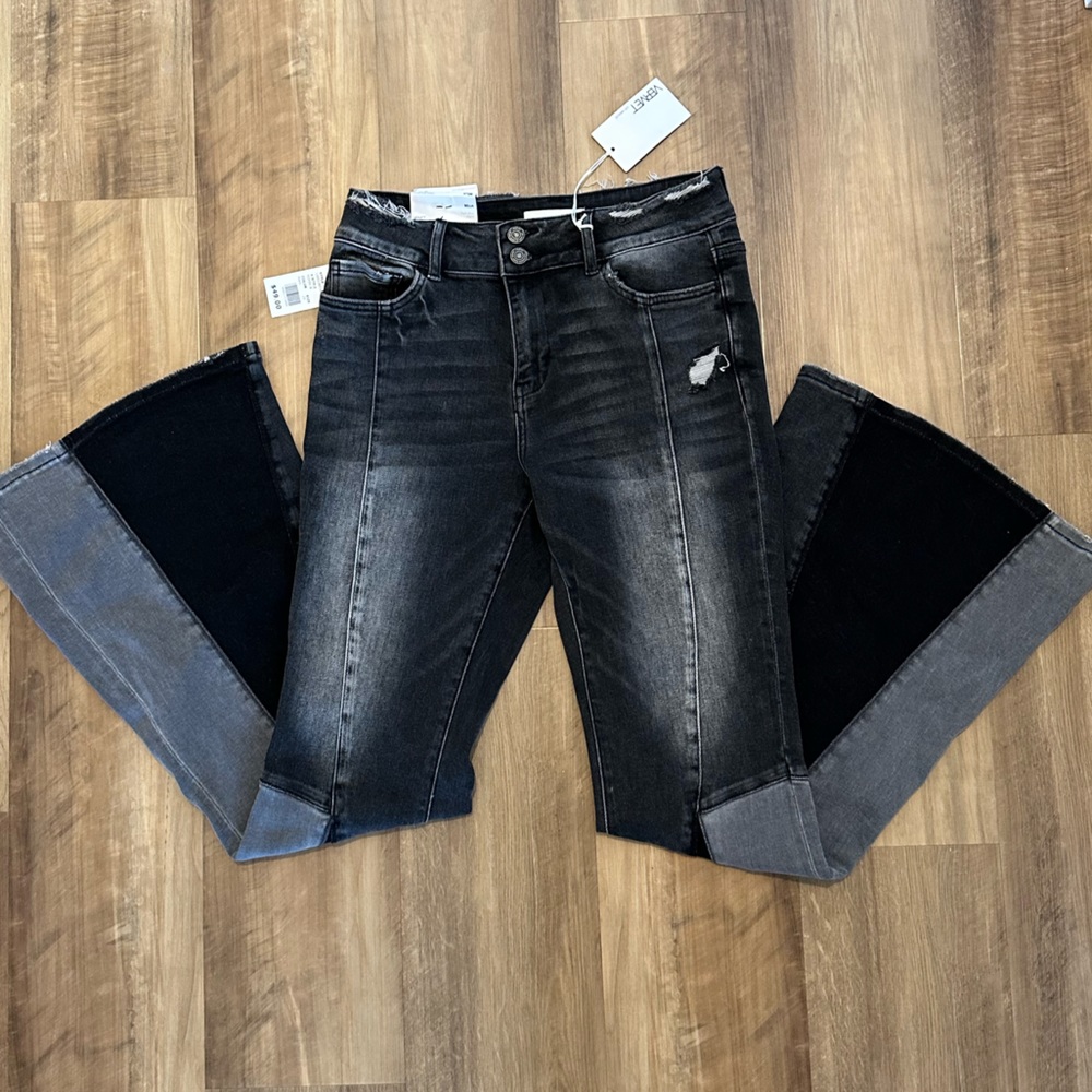 Vervet Bella High Rise Super Flare Jeans